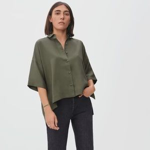 NWT Everlane Drapey Square Shirt Size XXS